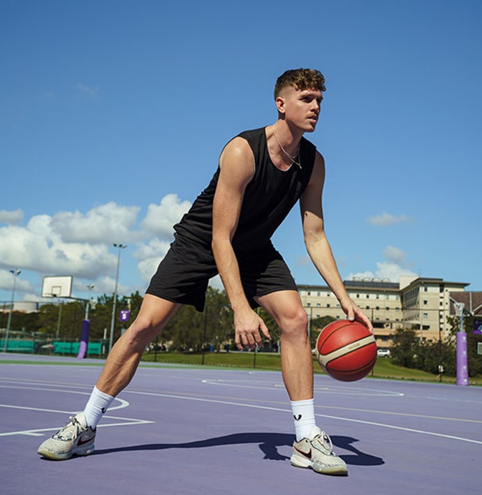 Vault Reversible Basketball Singlet - Black/White