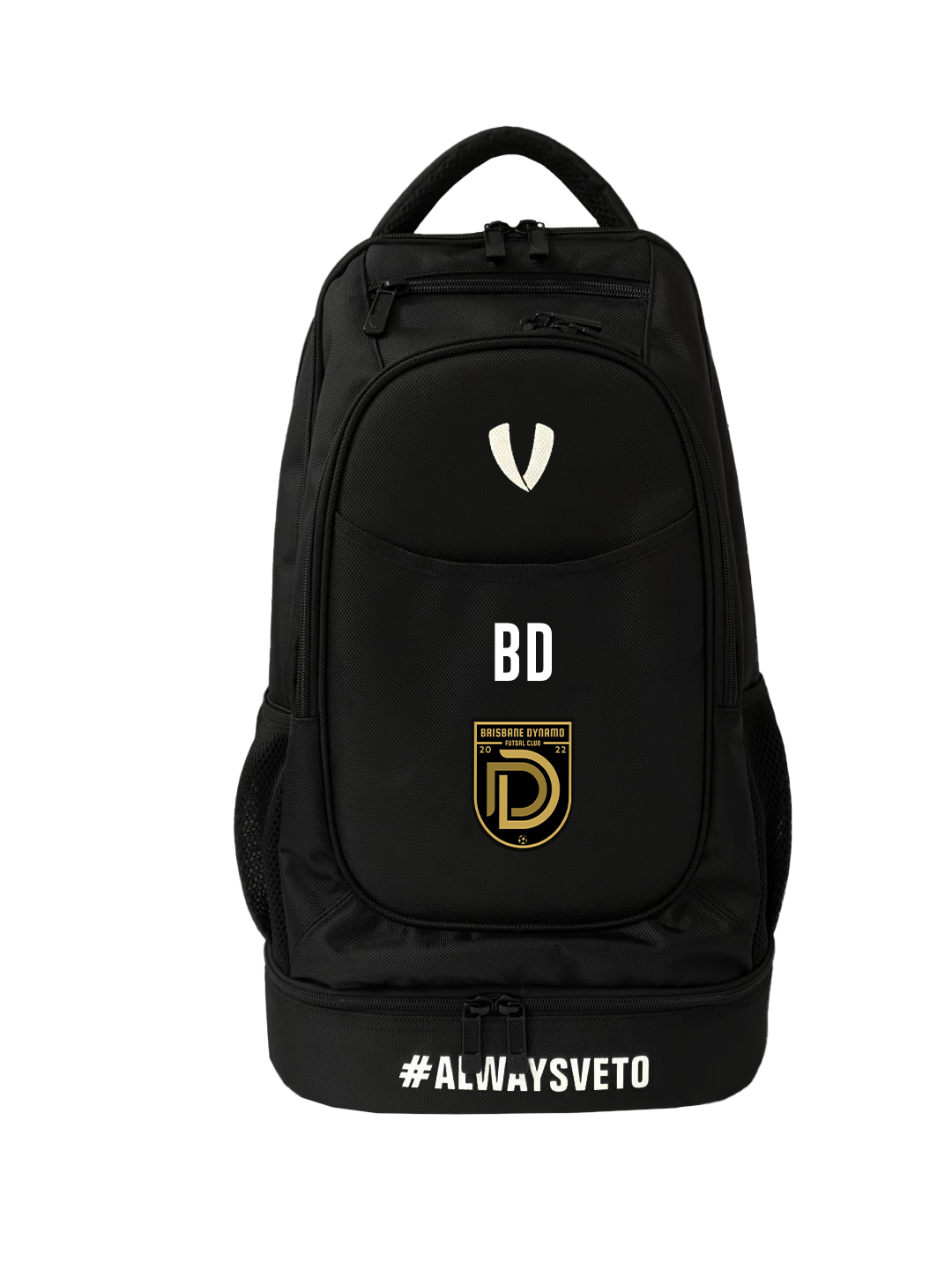 Brisbane Dynamo Futsal Club - Club Academy Backpack - Black