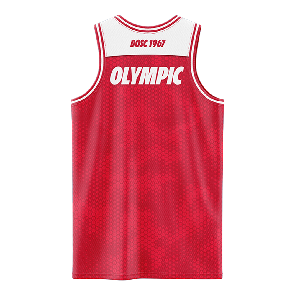 Darwin Olympic SC - Training Singlet - Red/White