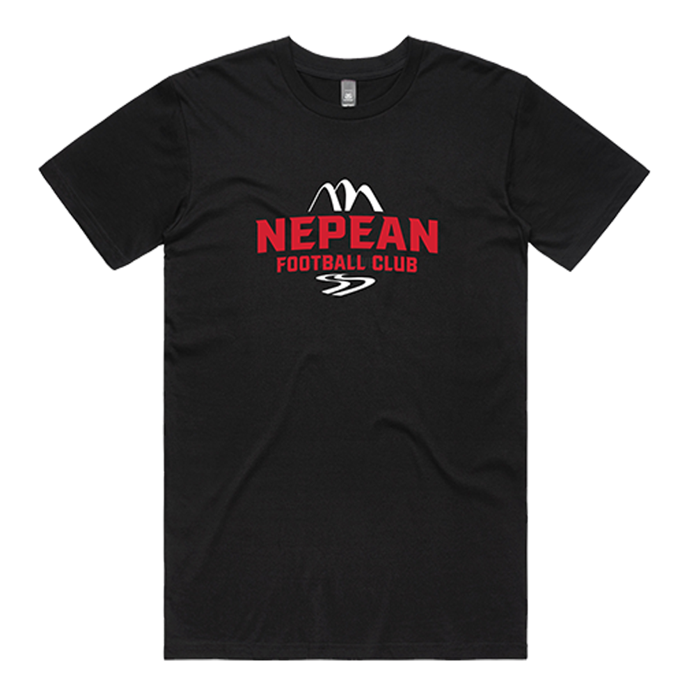 Nepean FC - Supporter Tee - Black/Red