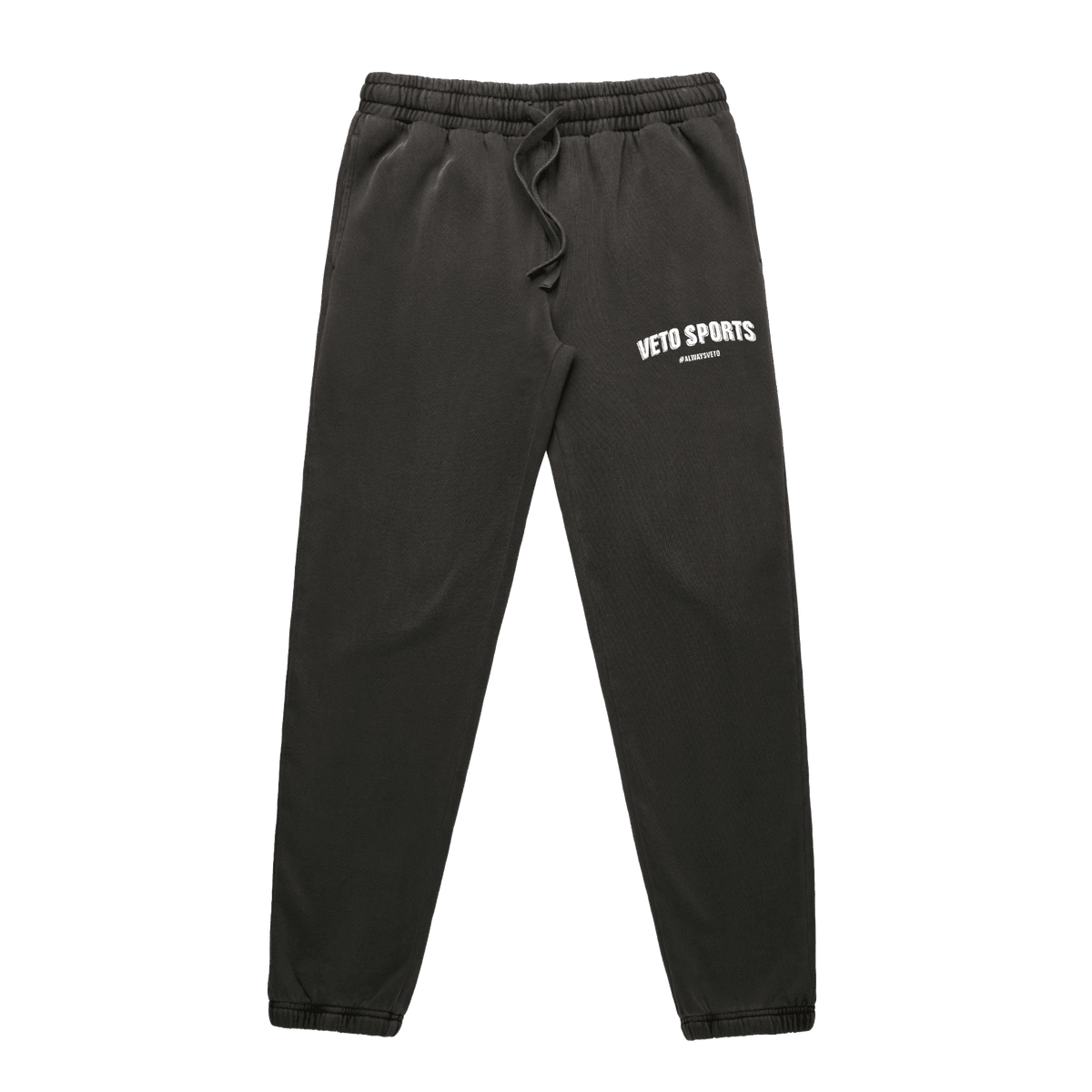 VOL 1. VARSITY SWEATPANTS - WASHED BLACK