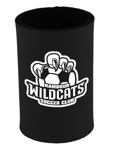 Nambour Wildcats SC - Stubby Cooler - Black - (BACK ORDER - ETA MID JUNE)