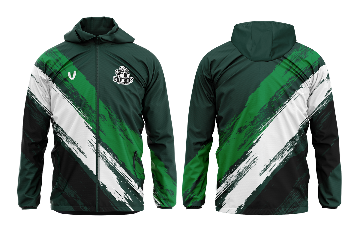 Nambour Wildcats SC - Spray Jacket - Bottle/White/Green