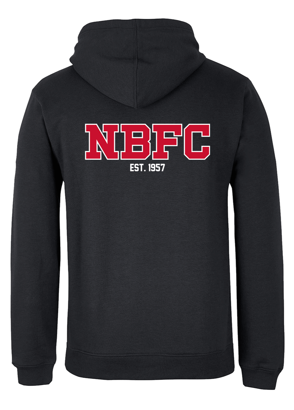 NORTH BRISBANE - ZIP HOODIE - DESIGN 1 - BLK - ECOM
