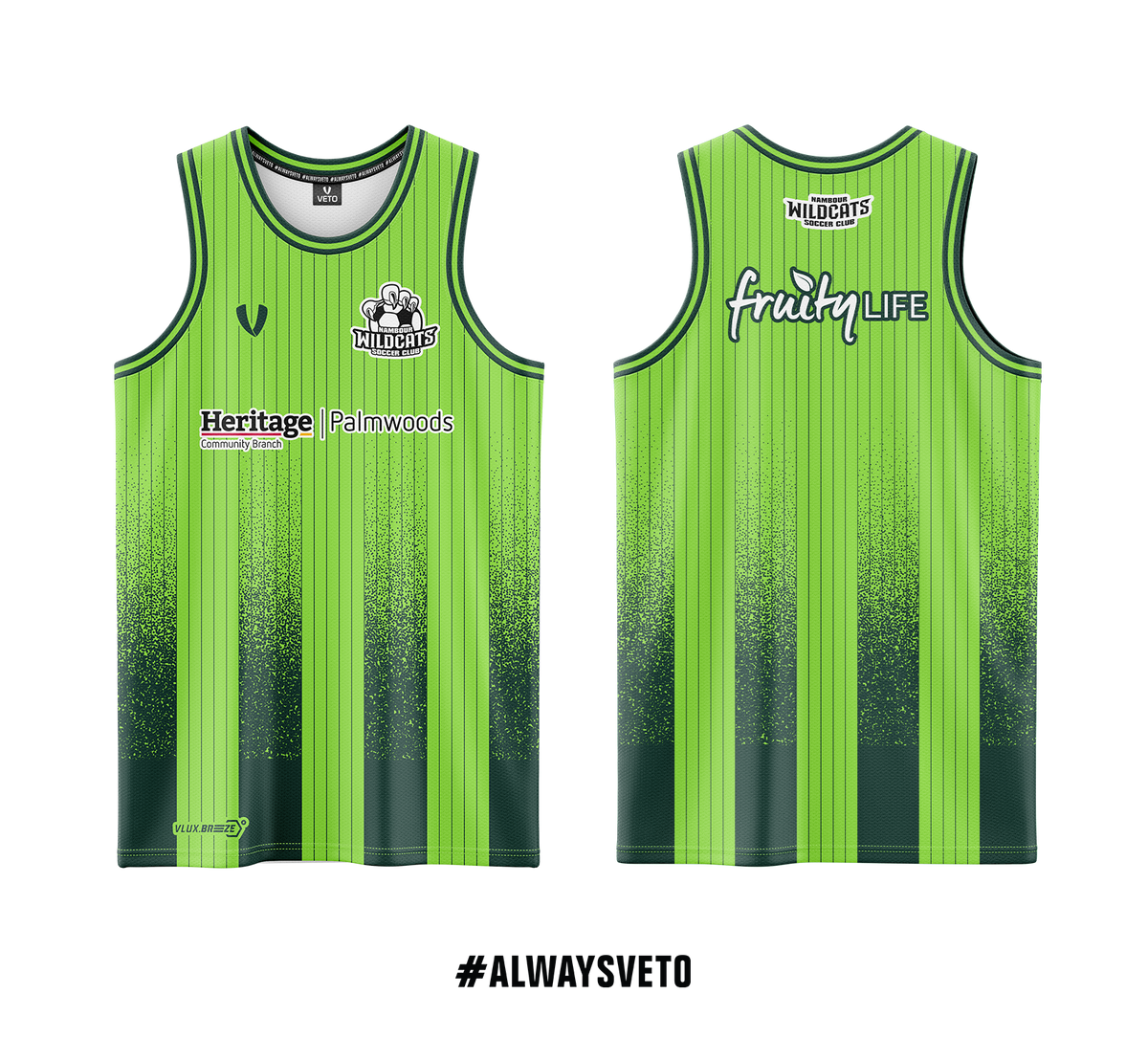 Nambour Wildcats SC - Club Singlet - Green