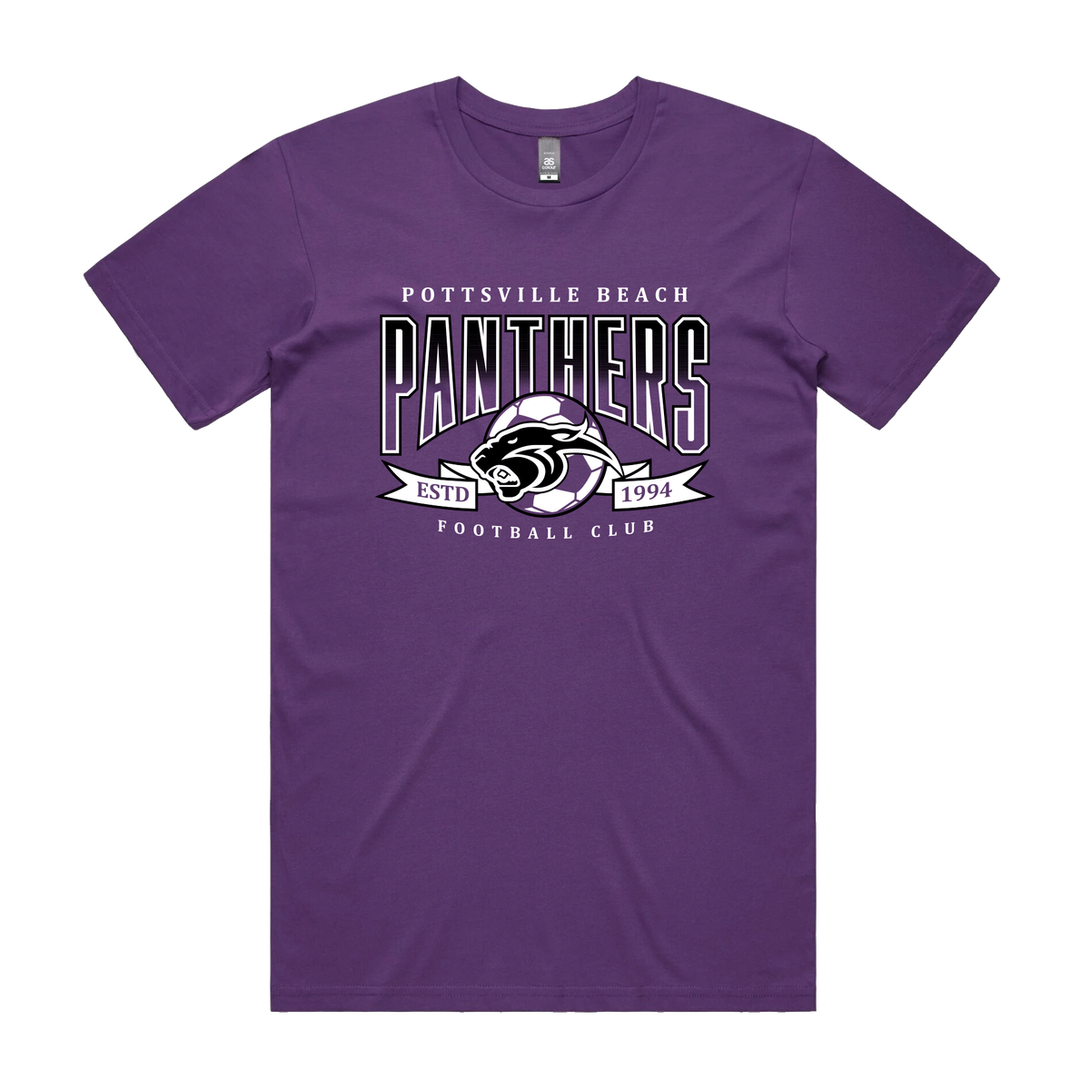 Pottsville Beach Panthers FC - Club Tee - Purple