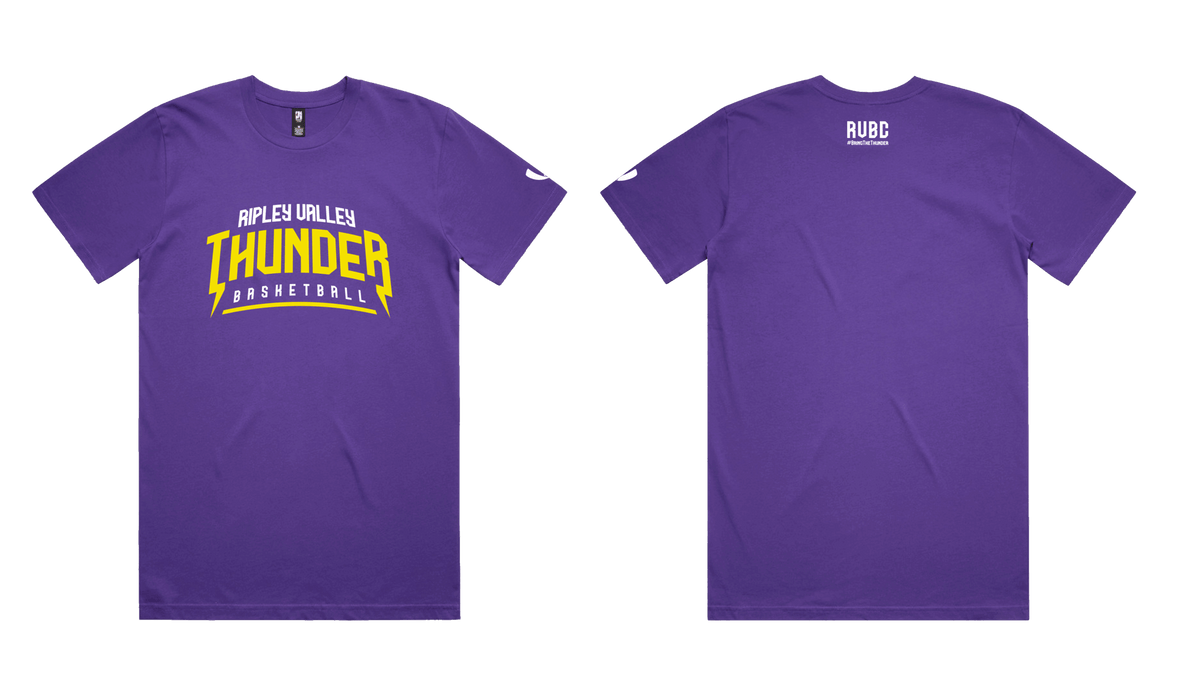 CLUB SUPPORTER T-SHIRT (TEXT) - PURPLE