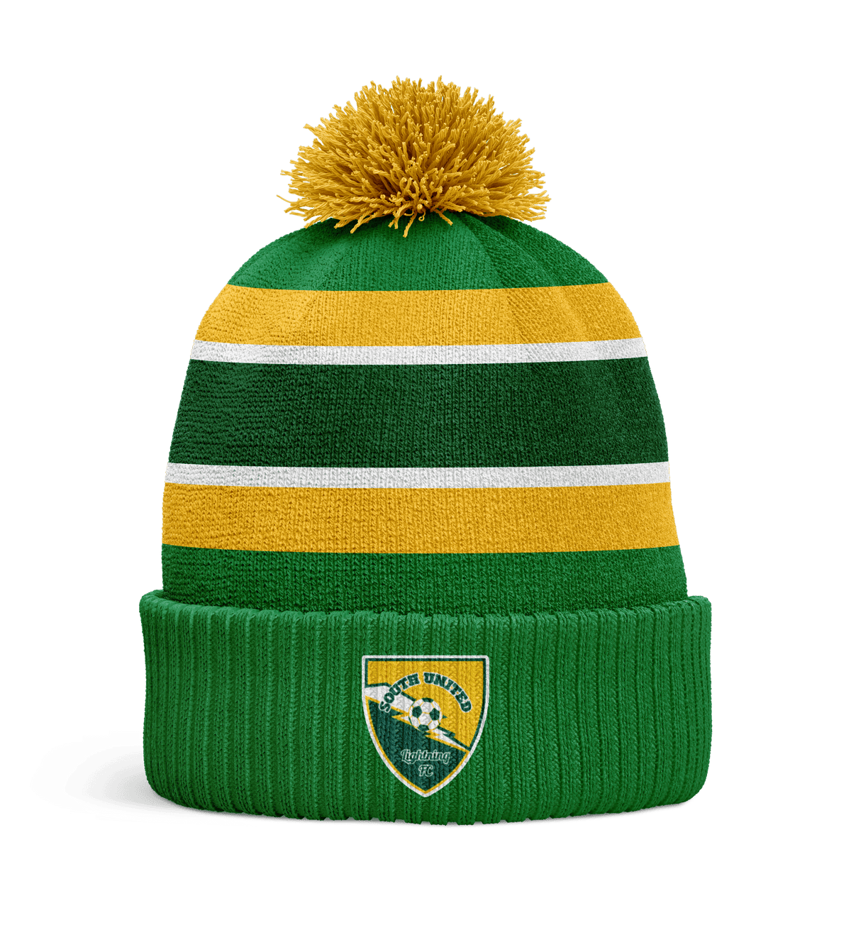 South United Lightning FC - Beanie - Bottle / Yellow (BACK ORDER - ETA TBA)
