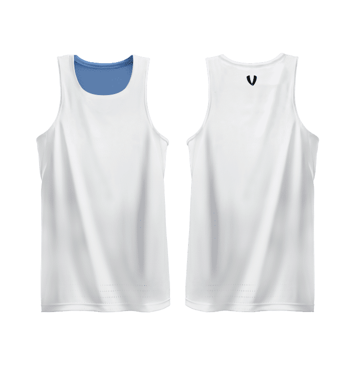 Vault Reversible Basketball Singlet - SKY/WHITE