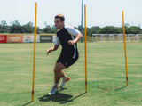 Spring Loaded Agility Poles - Yellow