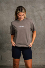 ALWAYS VETO SIGNATURE TEE - FADED GREY