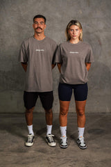 ALWAYS VETO SIGNATURE TEE - FADED GREY