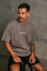 ALWAYS VETO SIGNATURE TEE - FADED GREY