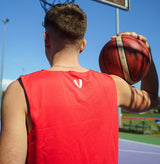 Vault Reversible Basketball Singlet - RED/WHITE
