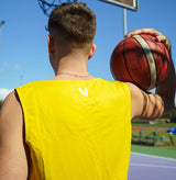 Vault Reversible Basketball Singlet - PURPLE/YELLOW