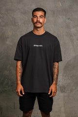 ALWAYS VETO SIGNATURE TEE - FADED BLACK