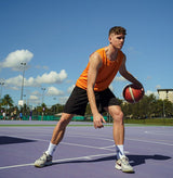Vault Reversible Basketball Singlet - ORANGE/WHITE