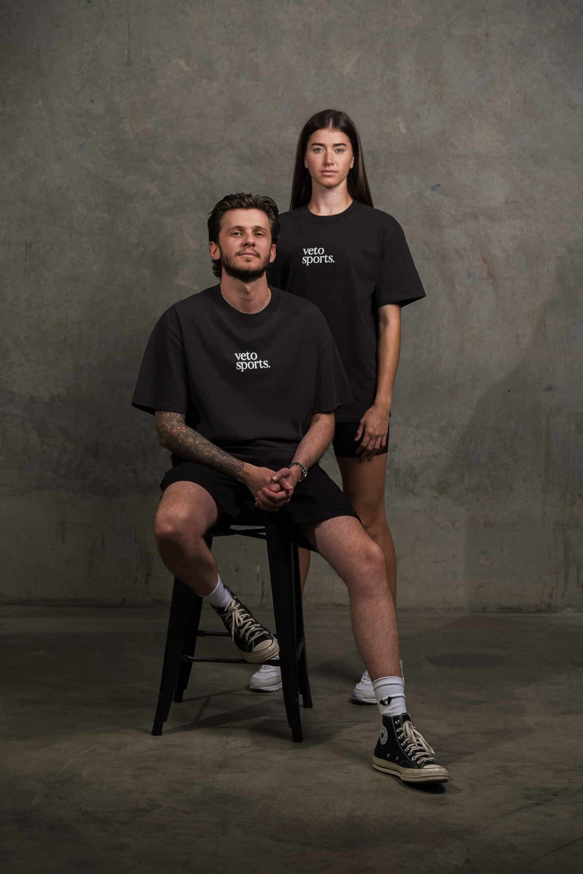 VETO SPORTS SIGNATURE TEE - FADED BLACK