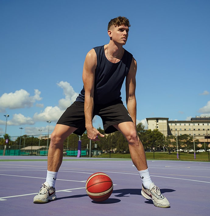 Vault Reversible Basketball Singlet - NAVY/White