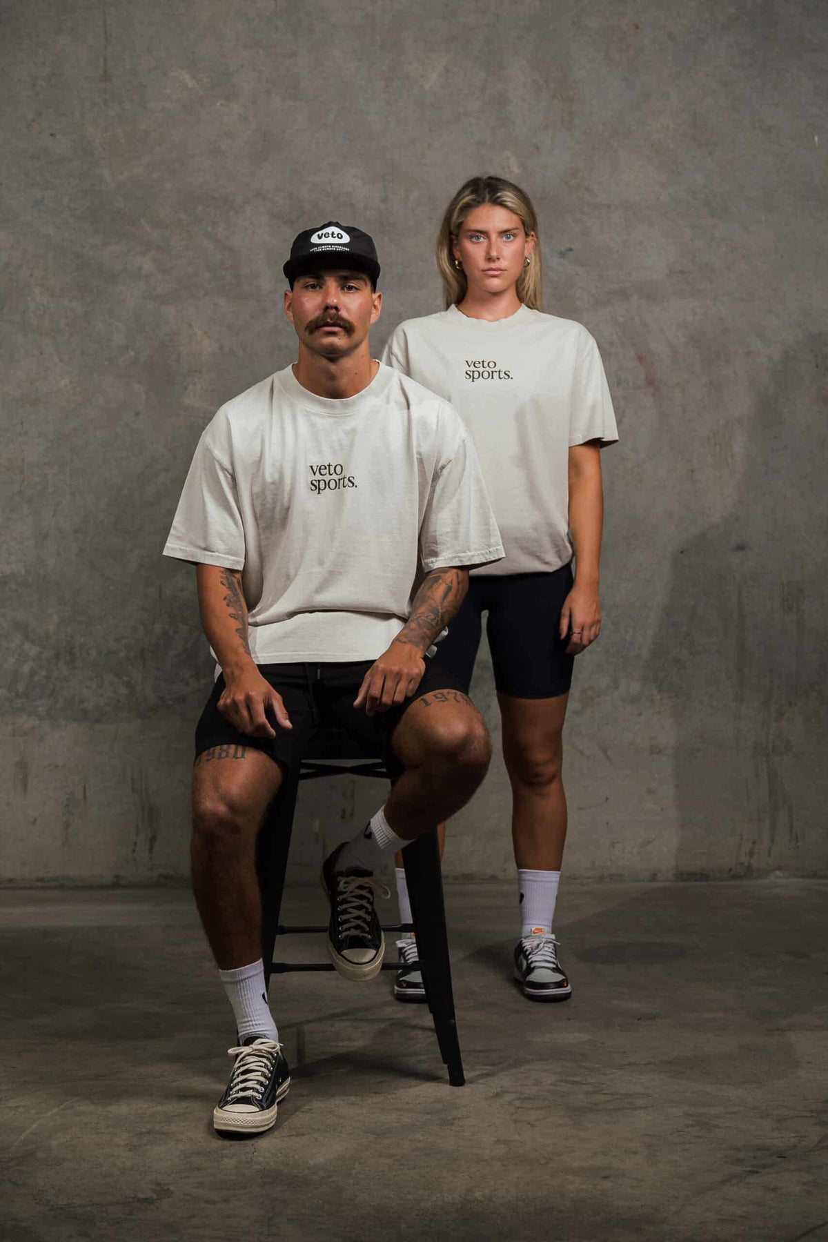 VETO SPORTS SIGNATURE TEE - FADED BONE