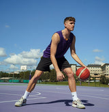 Vault Reversible Basketball Singlet - PURPLE/YELLOW