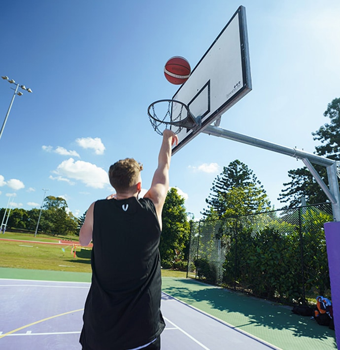 Vault Reversible Basketball Singlet - Black/White