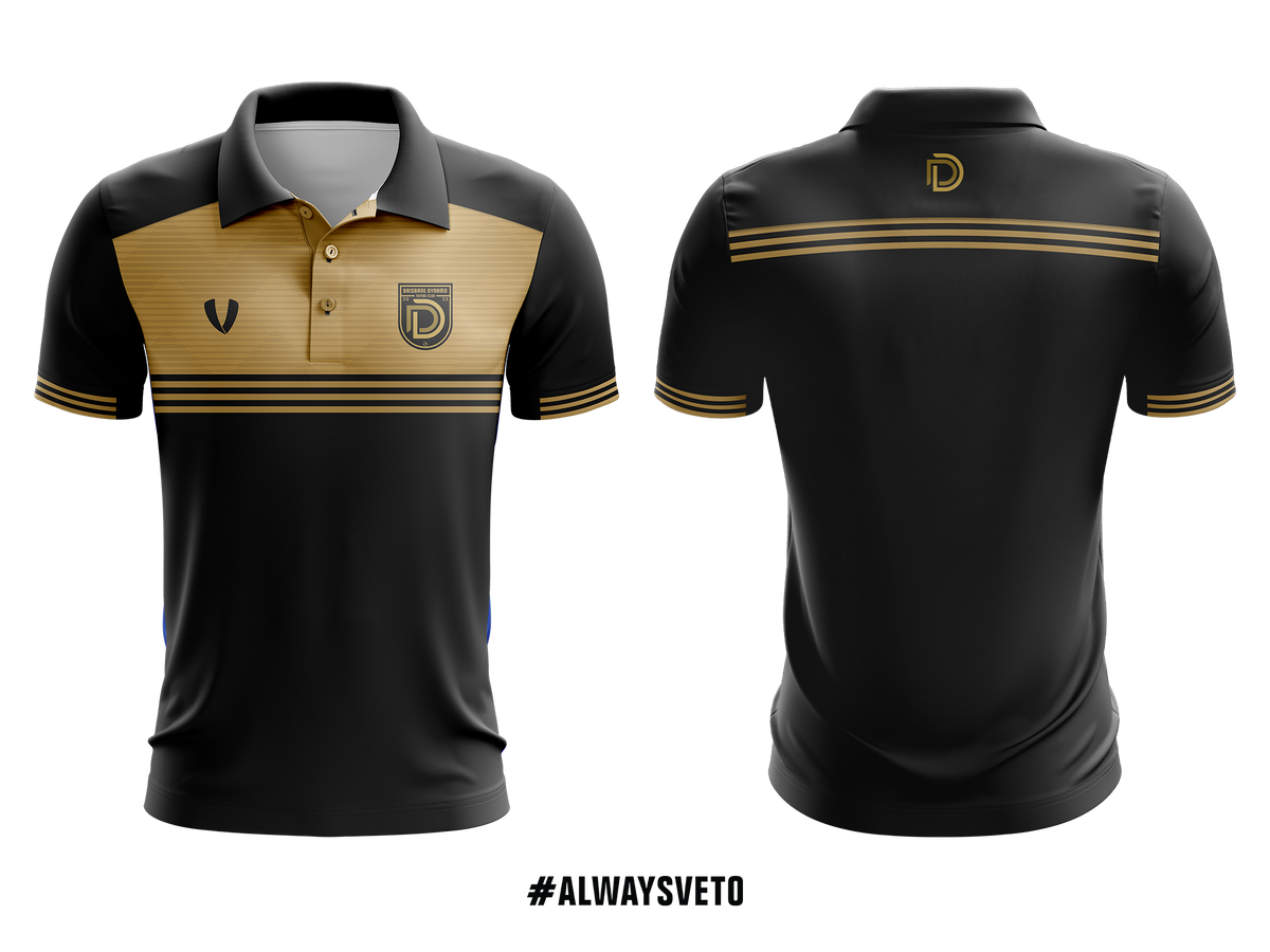 Brisbane Dynamo Futsal Club - Sublimated Club Polo - Black