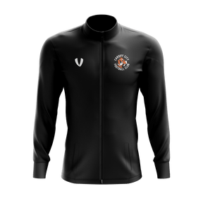 CCFC - Black Core Full Zip Track Top Front