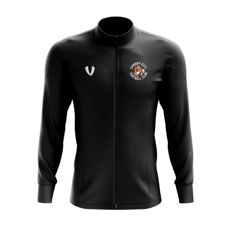 CCFC - Black Core Full Zip Track Top Front
