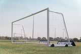 Portable Aluminium 5m x 2m Goal w/ Wheels