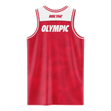 Darwin Olympic SC - Training Singlet - Red/White