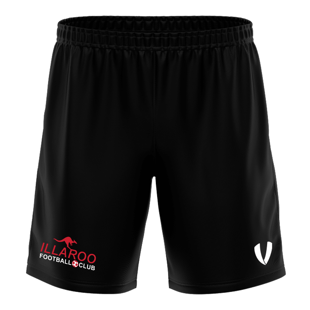 Illaroos FC - Challenger Shorts Black Front - V LOGO