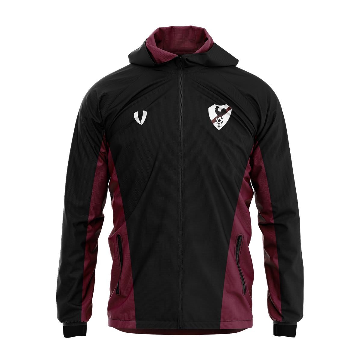 Merewether Advance FC - Tech Spray - Black/Maroon (BACK ORDER - ETA MID JULY)