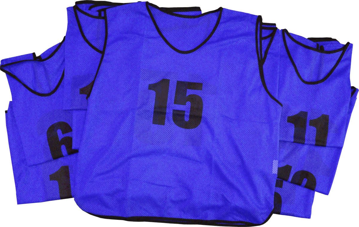 Numbered Training Bibs - Blue