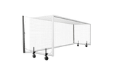 NEXTGEN Portable Aluminium Full Size Box Goal w/ 360 Wheels