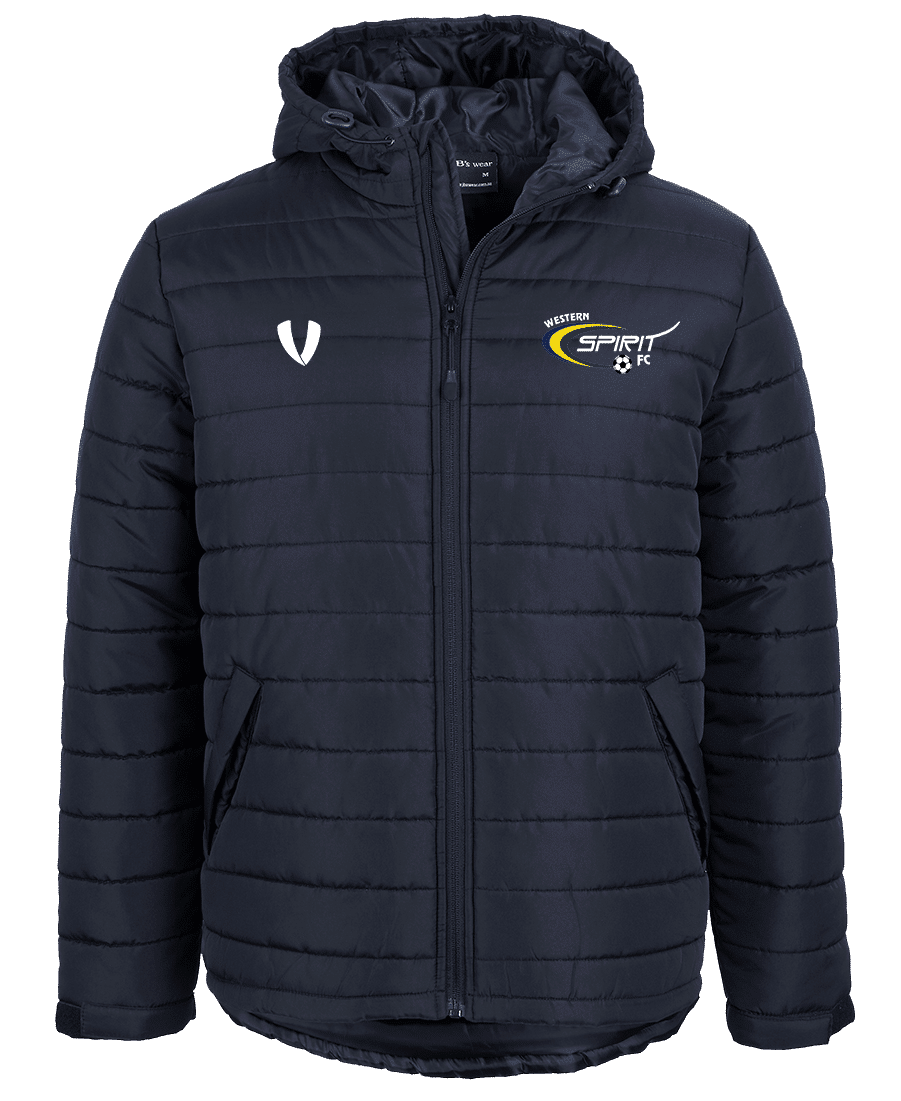 Western Spirit Navy Puffer Jacket
