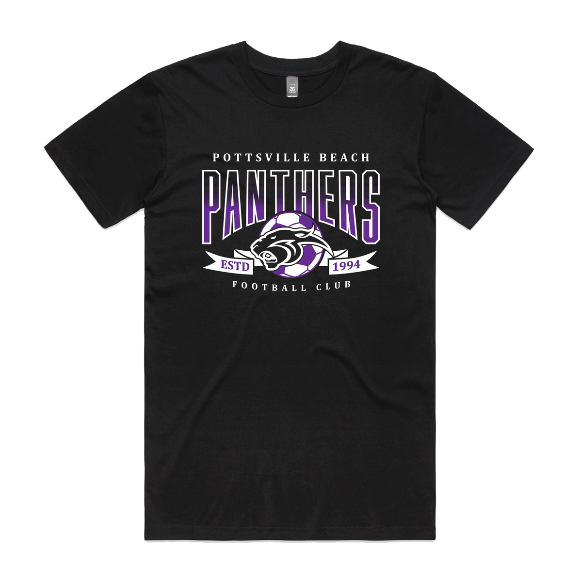 Pottsville Beach Panthers FC - Club Tee - Black