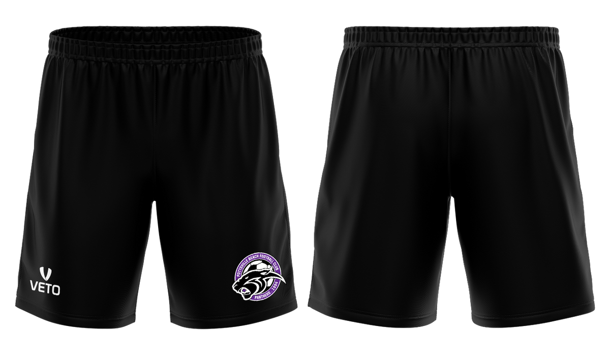 Pottsville Beach Panthers FC - Unisex Training Shorts - Black