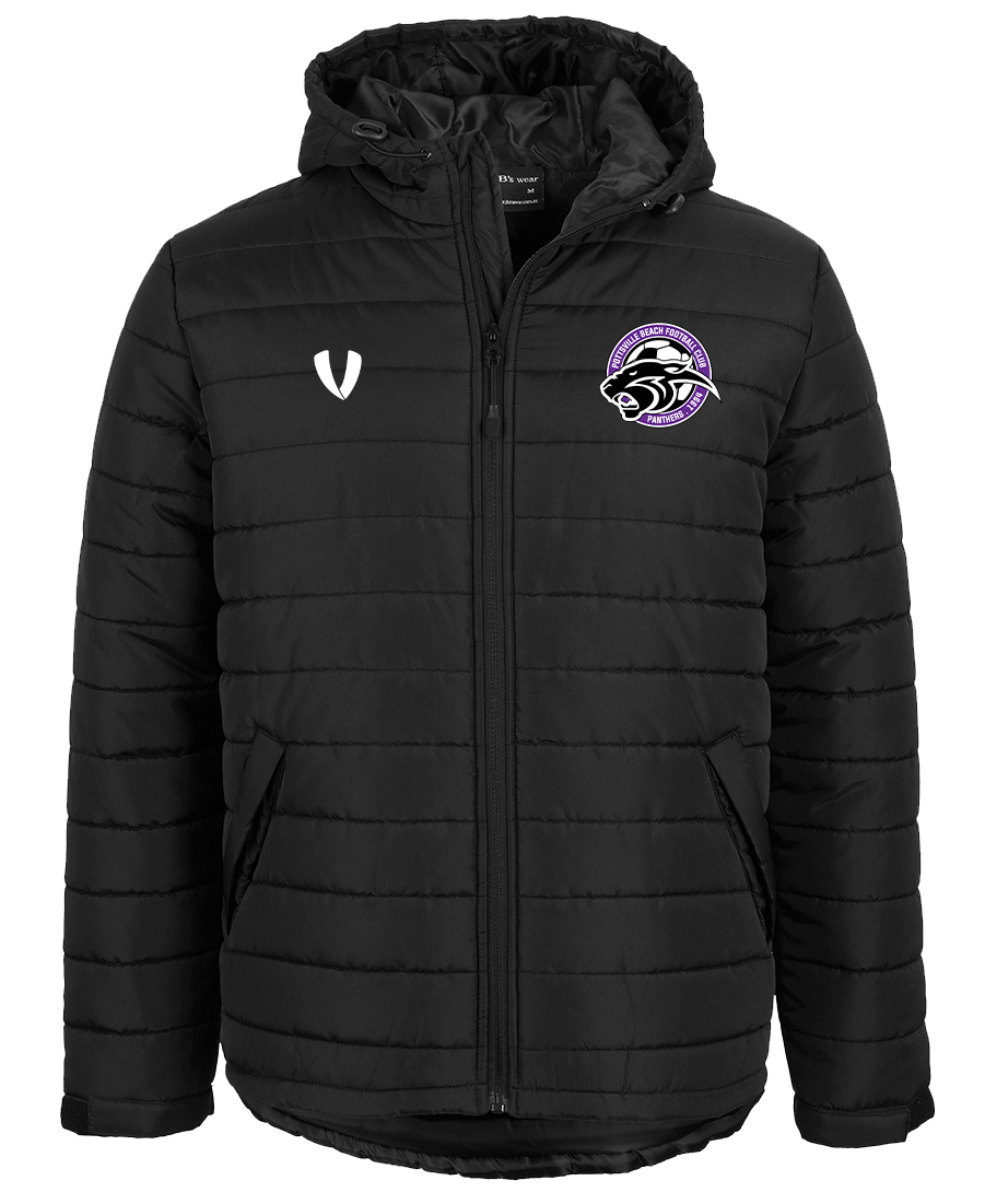 Pottsville Beach Panthers FC - Puffer Jacket - Black