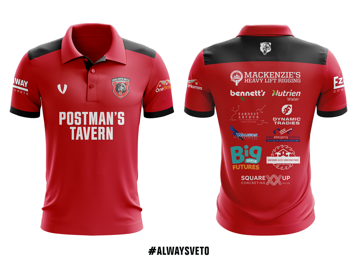 Shoalhaven United FC - Club Polo - Red