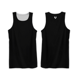 Vault Reversible Basketball Singlet - Black/White