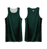 Vault Reversible Basketball Singlet - BOTTLE/WHITE