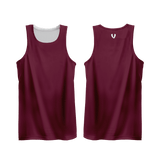 Vault Reversible Basketball Singlet - MAROON/WHITE