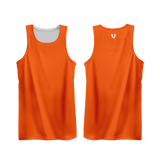 Vault Reversible Basketball Singlet - ORANGE/WHITE