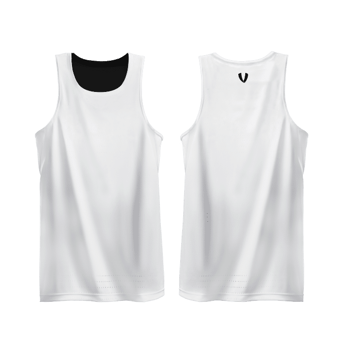 Vault Reversible Basketball Singlet - Black/White