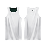 Vault Reversible Basketball Singlet - BOTTLE/WHITE