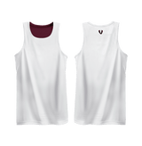 Vault Reversible Basketball Singlet - MAROON/WHITE