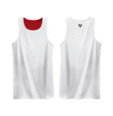 Vault Reversible Basketball Singlet - RED/WHITE