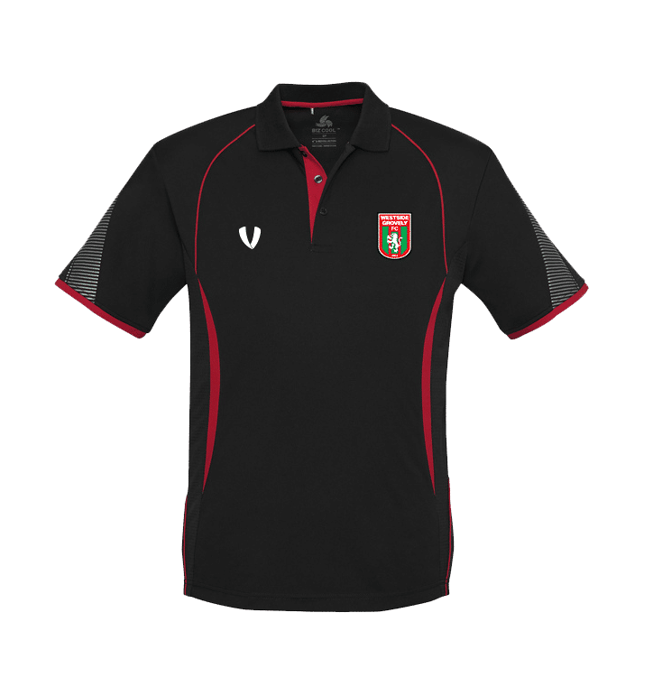 Westside Grovely - Club Polo - Black/Red