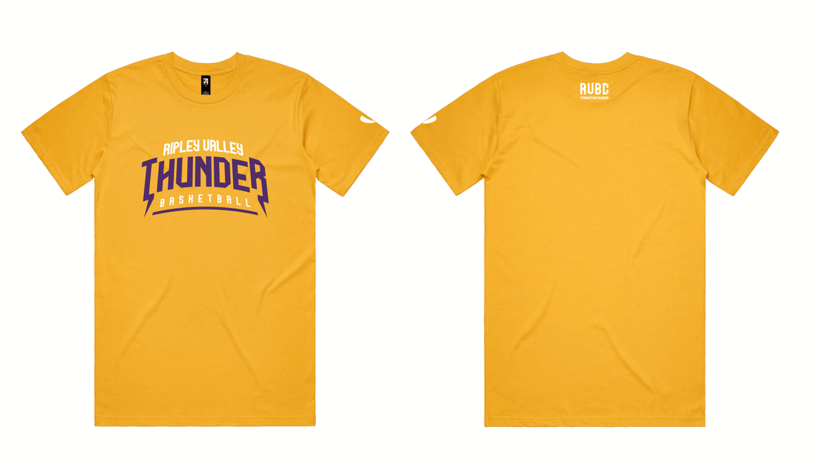 CLUB SUPPORTER T-SHIRT (TEXT) - YELLOW